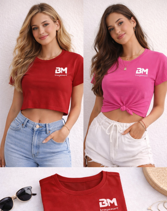 Girl's Crew Neck T-Shirt